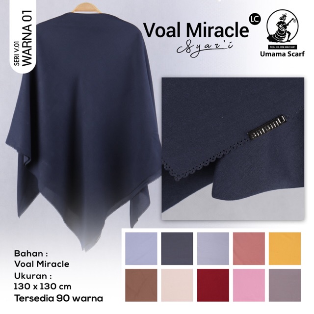 Umama voal miracle plain syar'i