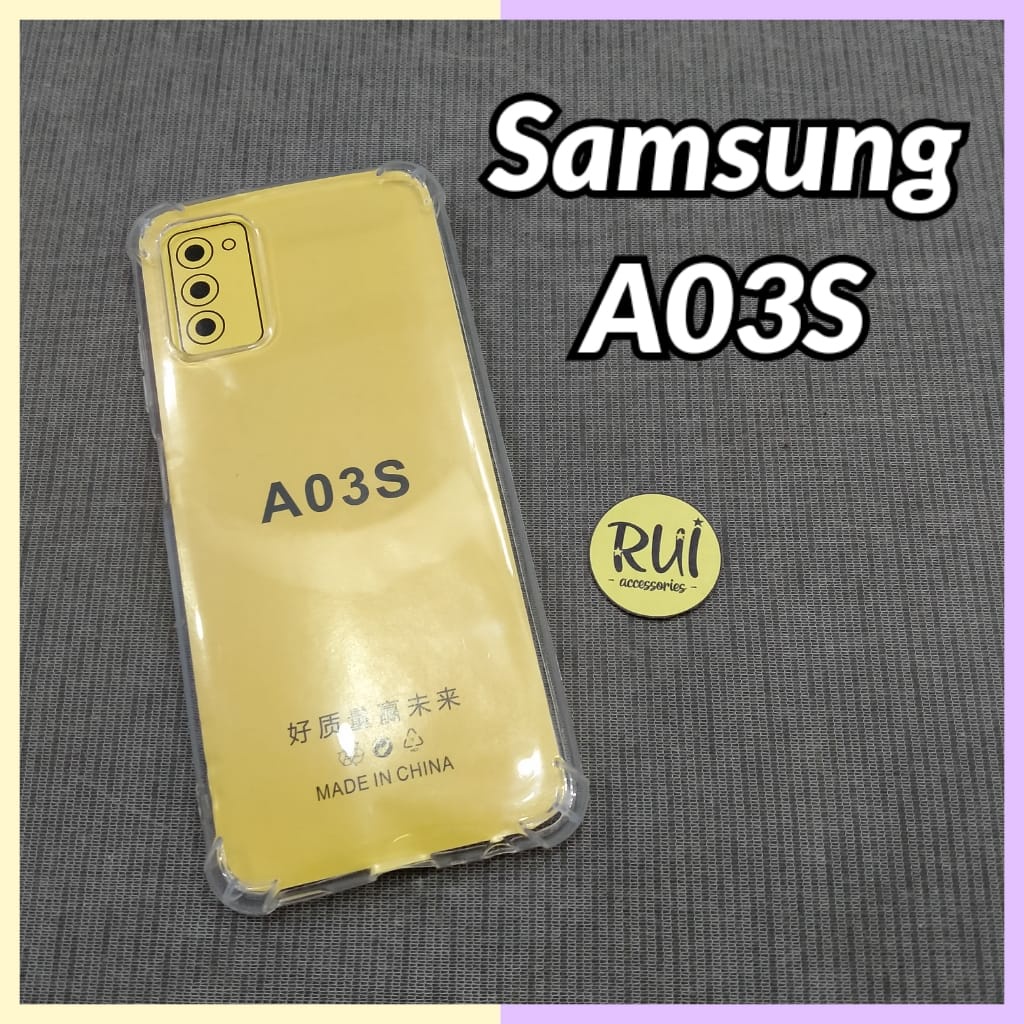 Anti Crack Samsung A03S Case Bening Anticrack Jelly Softcase Lentur