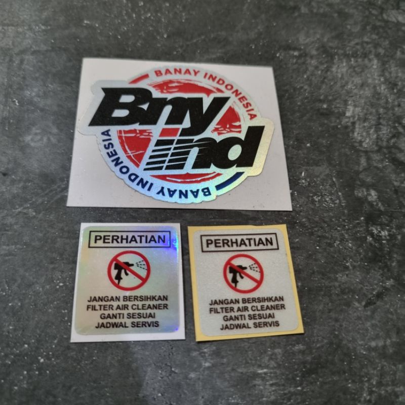 STICKER PERHATIAN FILTER AIR CLEANER PRINCUTT