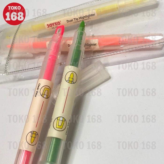 

JOYKO Dual Tip Highlighter / Stabilo / Penanda Berwarna HL-53 (SET)