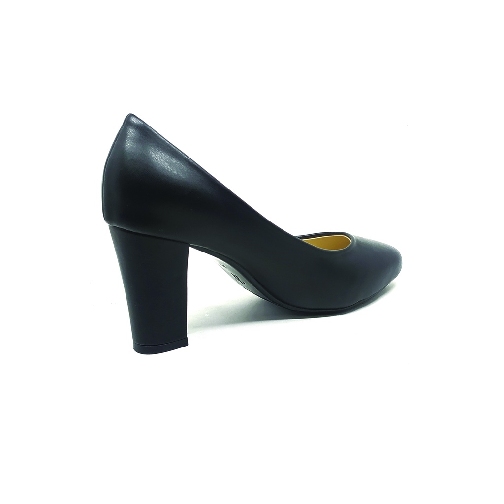 Workswell Sepatu Kerja Wanita High Heels 8cm Kode 584 Hitam Doff