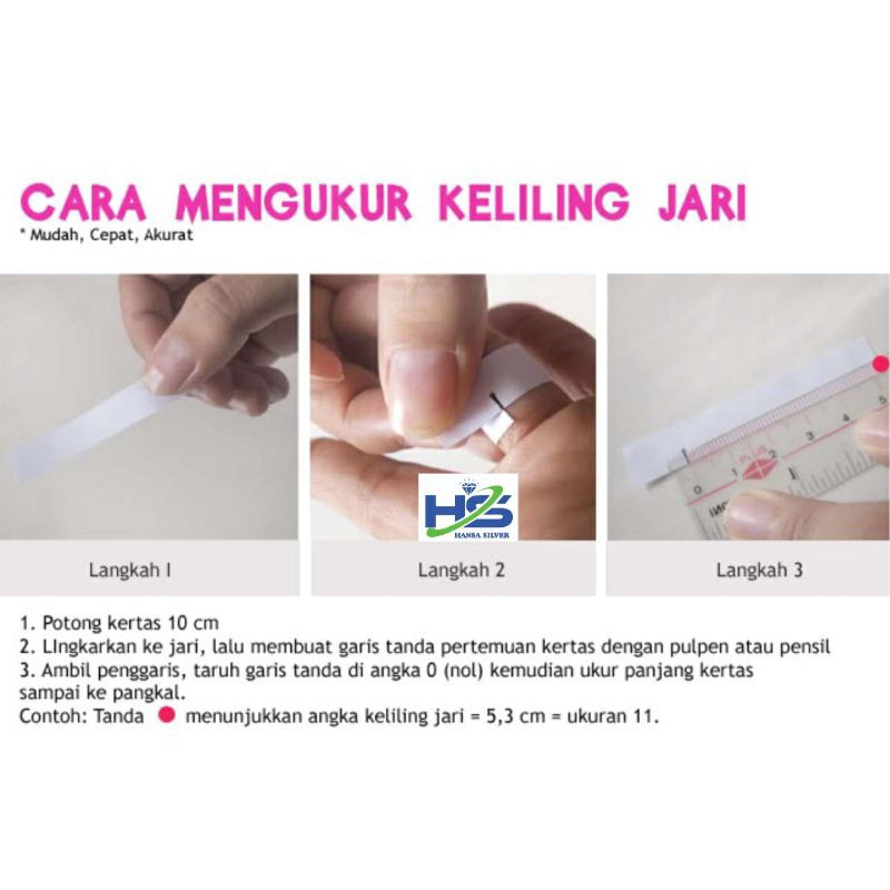 Cincin Model Bunga Perak Asli Silver 925 Lapis Emas Putih Permata Putih - Cincin Wanita Anti Karat