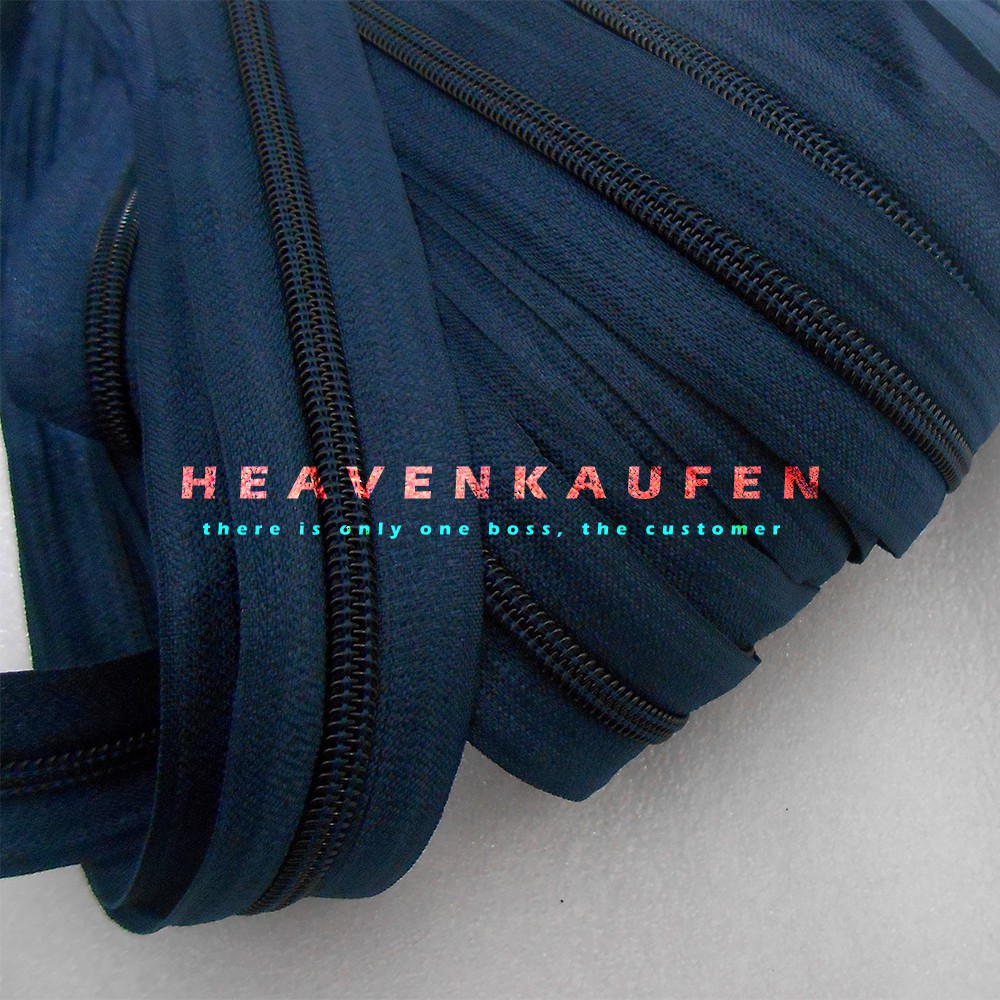 Resleting / Zipper Biru Navy Dongker No 5 Murah Meteran