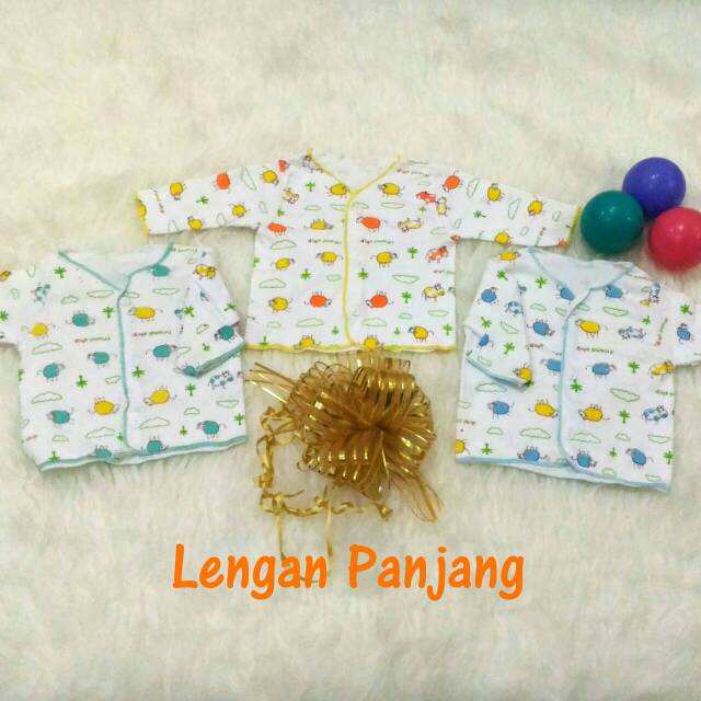 3pc Baju Atasan Lengan Panjang Bayi Newborn Baby SNI (Pnjg MLT isi 3)