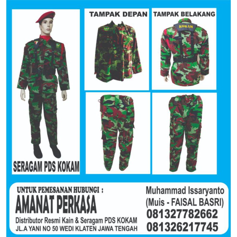 anisashop-seragam PDS KOKAM terbaru 2020 termurah terlaris premium
