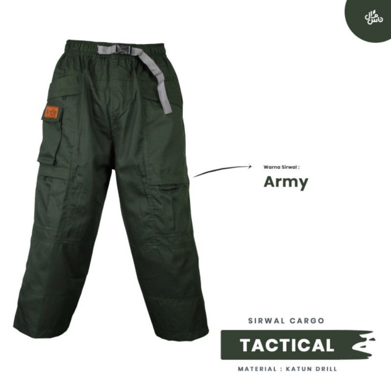 Celana Sirwal Tactical Cargo Gratis Peci Rajut