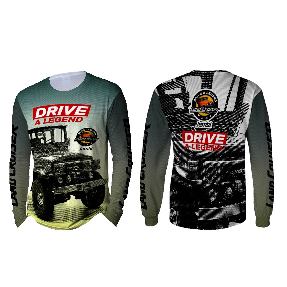TiniShop - Kaos Panjang LAND ROVER FullPrint / Kaos Printing LAND ROVER Pria /301