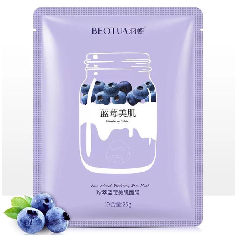 10 Pcs RANDOM Masker Wajah Beotua Yogurt Sheet Mask / Masker Muka Beotua Facial Sheet Mask Masker Wajah Organik Pemutih dan Glowing / Masker Organik Anti Komedo dan Jerawat / Masker Wajah Korea Murah Pria Wanita