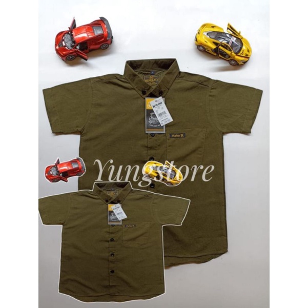 KEMEJA CAUPLE HIJO ARMY ANAK DAN AYAH