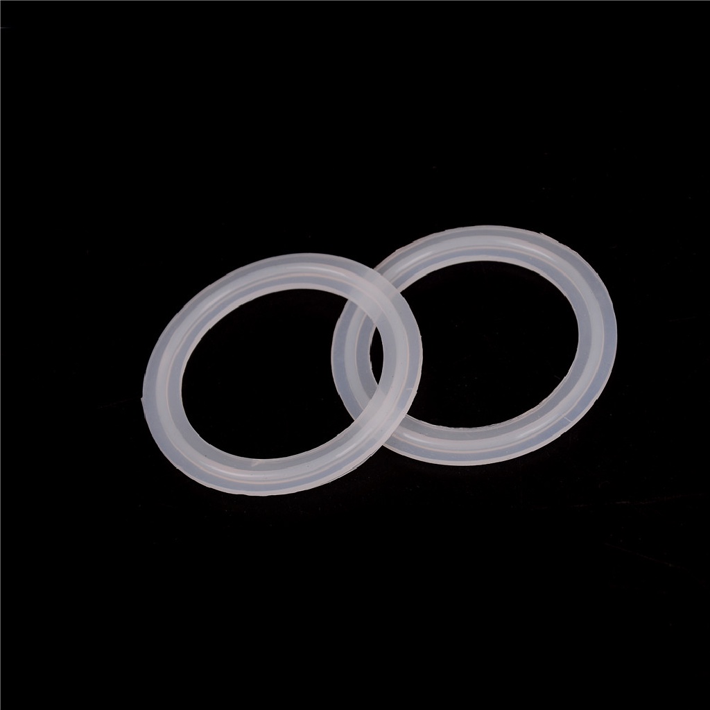 10pcs Flens Sanitasi Tri Clamp Gasket Bahan Silikon Tipe Od 64mm