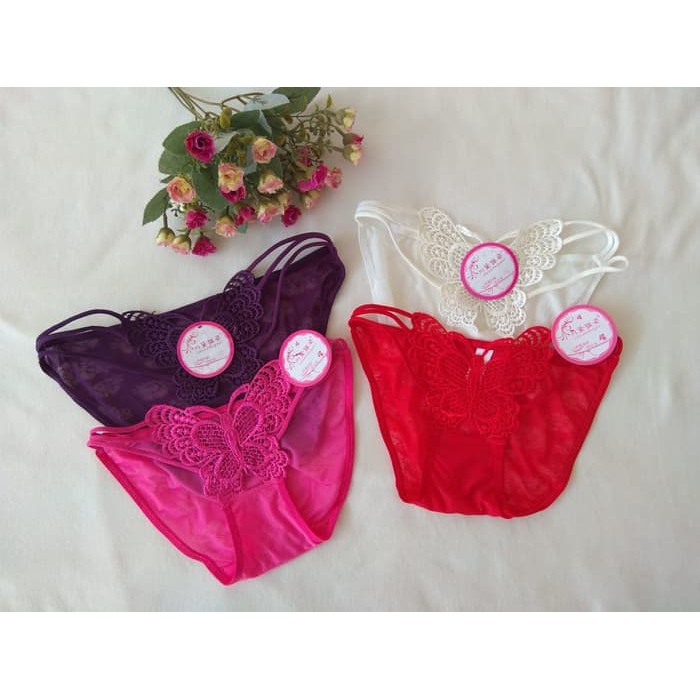 CD 915Y SO2   CELANA DALAM KUPU KUPU MINI SEXY   Ungu Limited