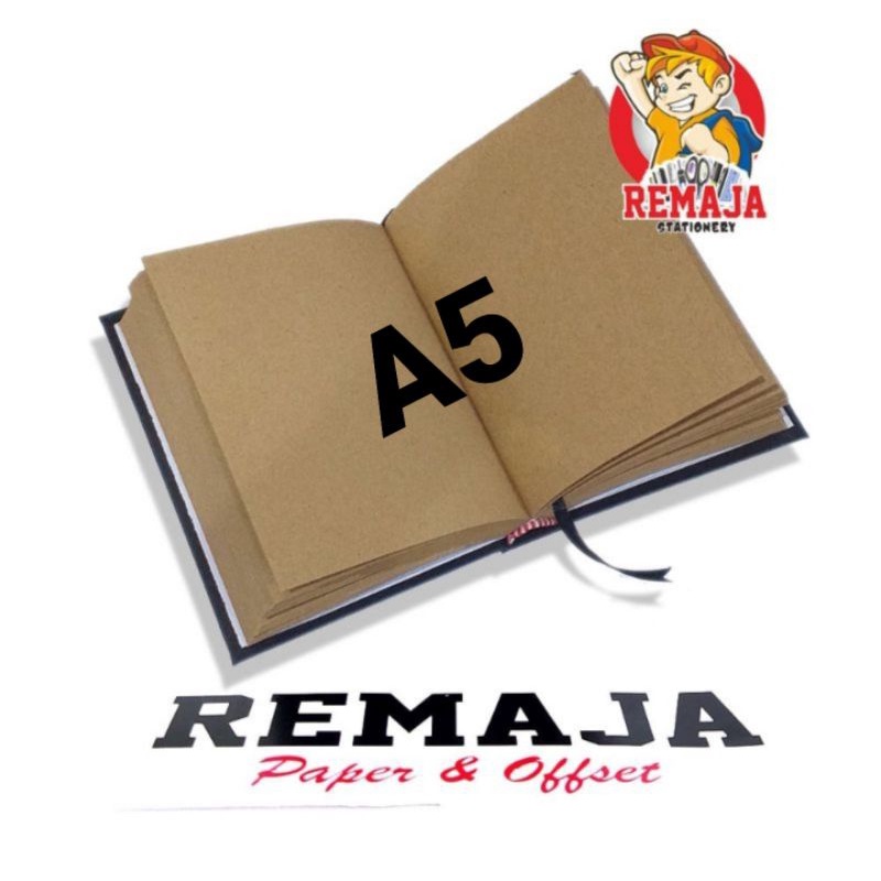 Pocket book / Note book Hardcover naruto ICHA ICHA TACTICS A6 & A5 / Buku Tulis Catatan Notes-A5 ISI COKLAT POLOS