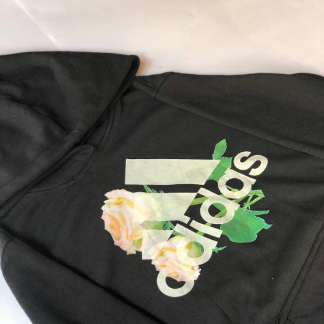 flower adidas hoodie