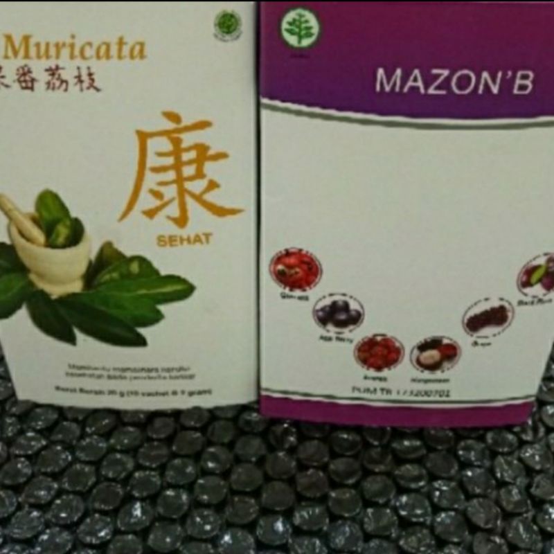 Paket k muricata dan mazon b isi masing² 10 sachet