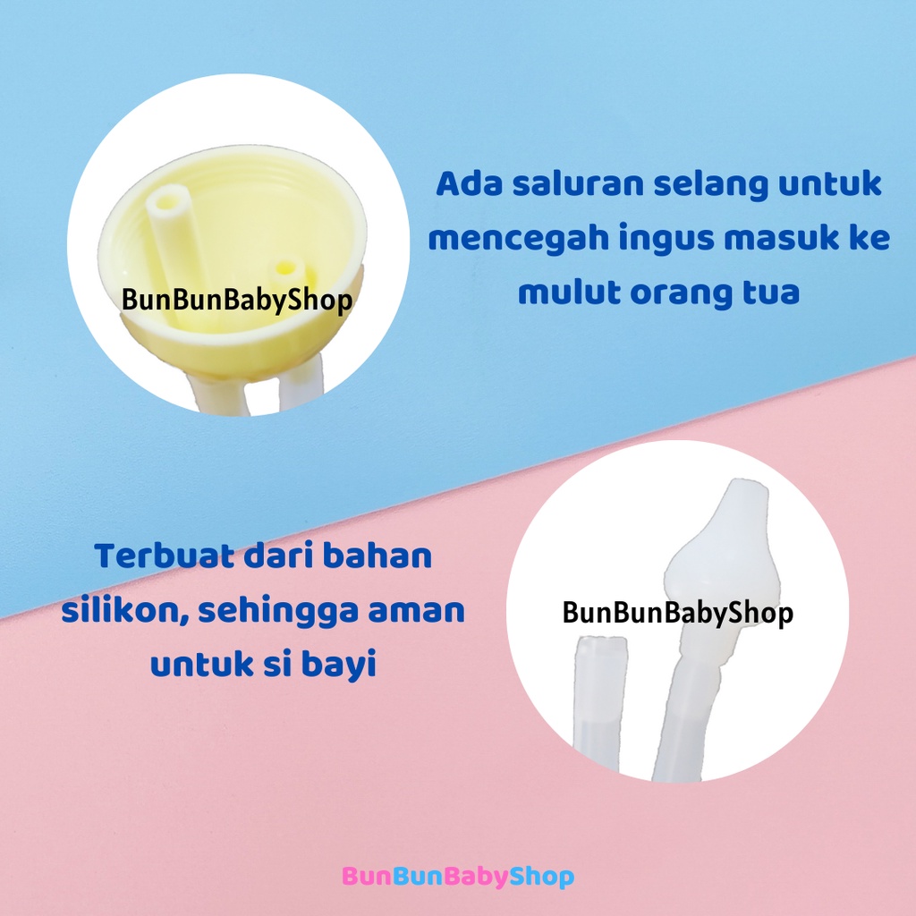 Sedot Ingus Selang Bayi Alat Penyedot Silikon Nose Cleaner Perawatan Baby Nasal Aspirator New Born