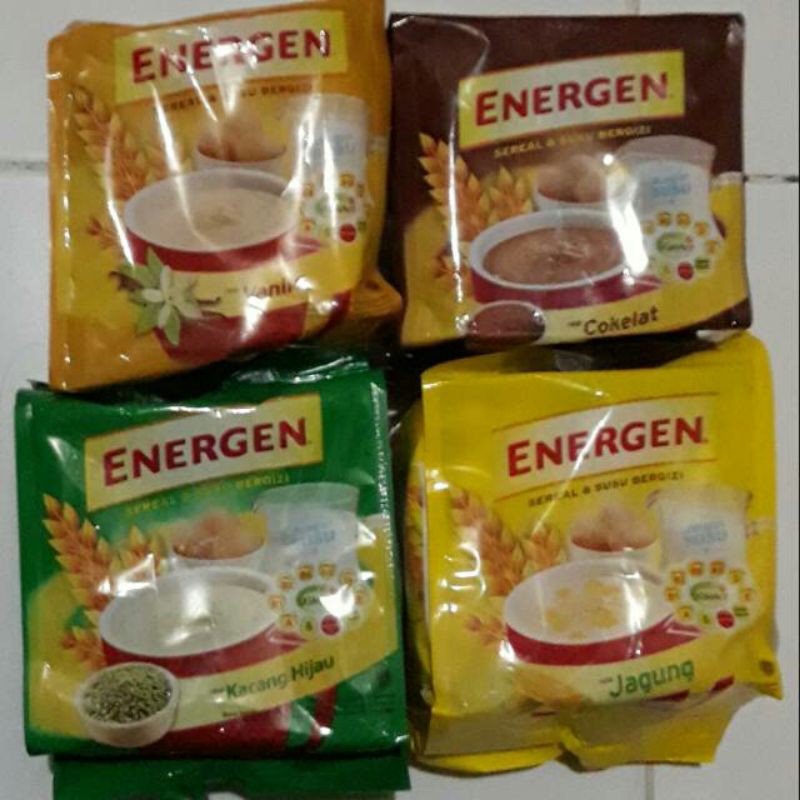 

ENERGEN coklat / vanilla / kacang hijau / jagung Pouch 29g x 10pcs