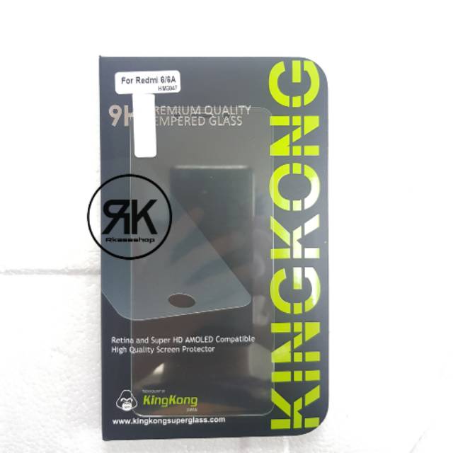 kingkong tempered glass Xiaomi redmi 6 6a anti gores screen guard kaca