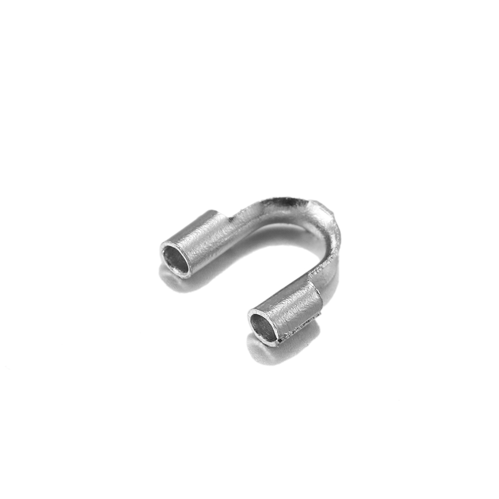 30 Pcs Pelindung Kawat Bahan Stainless Steel Bentuk U Untuk Membuat Perhiasan