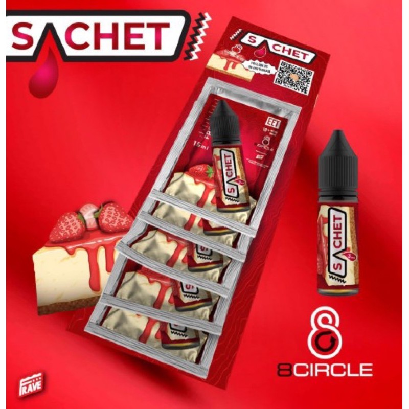 Sachet Cheesecake 15ML by 8Circle ( 1 Pck / 5 pcs )