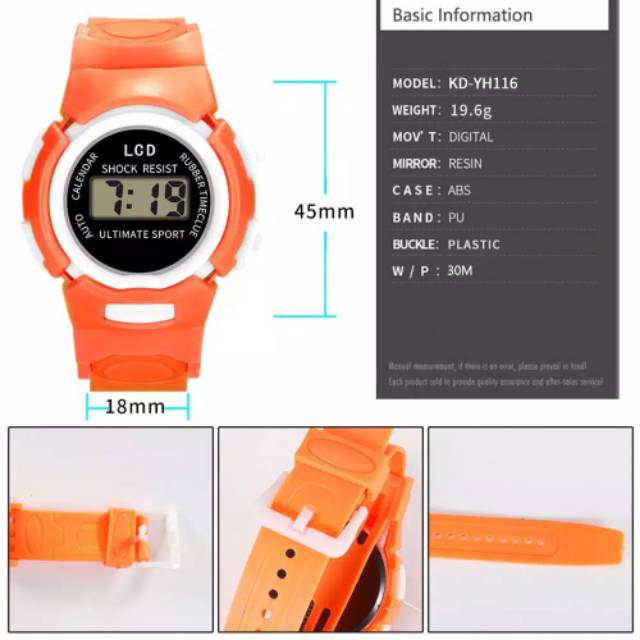 Jam tangan anak digital / jam tangan anak import