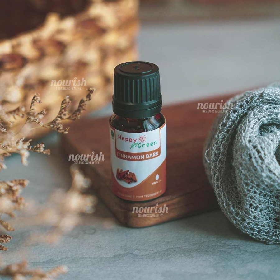 Happy Green Cinnamon Bark Essential Oil (10 ml) - Minyak Kayu Manis