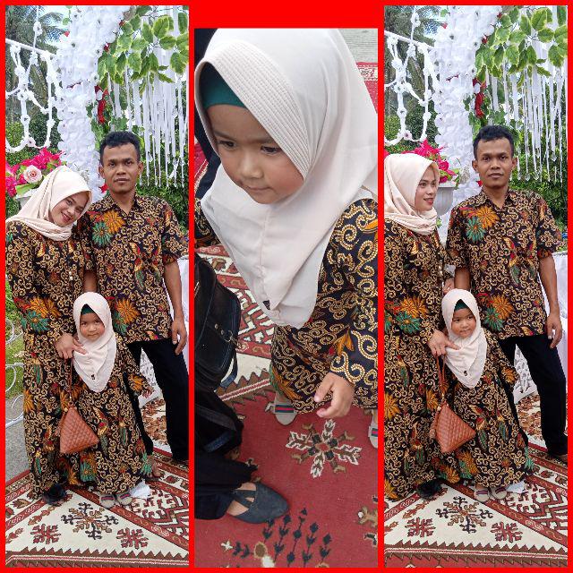 Batik Couple Keluarga Sania Ruffle Ori Ndoro Jowi Dnt Candii