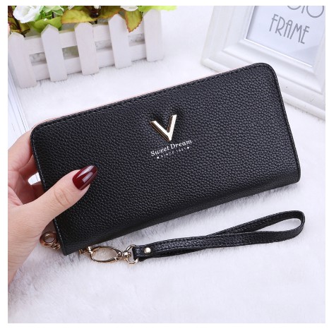 V Sweet Dream Dompet Wanita Purse Wallet Fashion Korean Style - Biru Muda 98Cesko