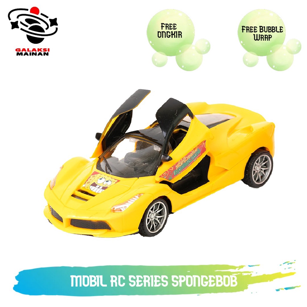 Mainan Anak Mobil RC High Speed Sport Car Series Spongebob