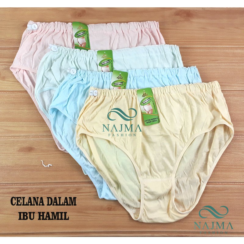 N345-ECER Celana Dalam wanita Hamil Polos/CD Bumil Agree Mamabel/CD Bumil Berkancing