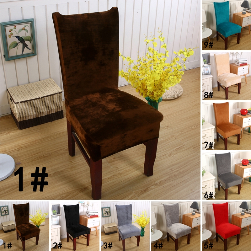 Furniture Elastic Fabric Short Dining Room Stool Chair Seat Cover Slipcover Decor 8 Colors Home Furniture Diy Tohoku Morinagamilk Co Jp