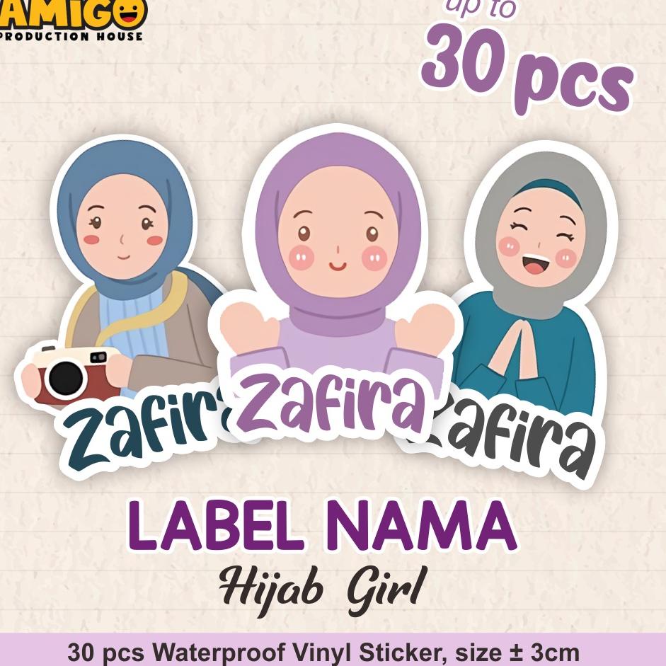 

ㄼ Label Nama Hijab Girl Stiker Nama Murah Stiker Waterproof Anti Air TERLARIS 3499 ✦