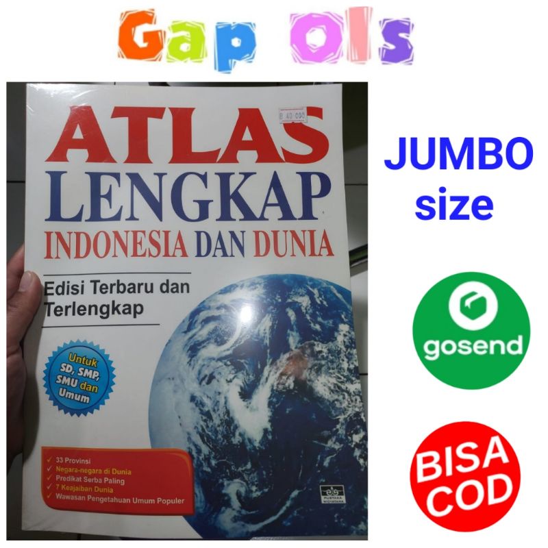 ATLAS Lengkap Indonesia Dan Dunia ATLAS Lengkap Indonesia & Dunia ATLAS Paling Lengkap Indonesia Dan