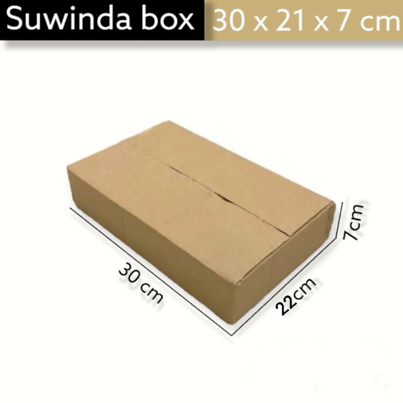 

kardus ukuran 30x22x7 cm box packing dll ST