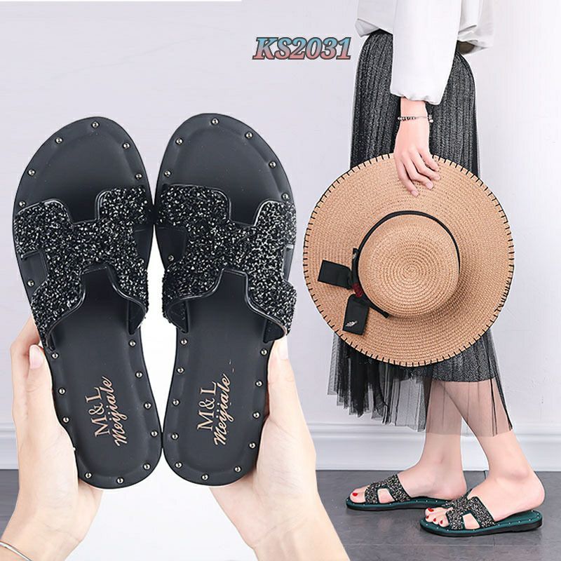 [SALE] SLOP SANDAL FLAT KS2031 IQ #Realstock