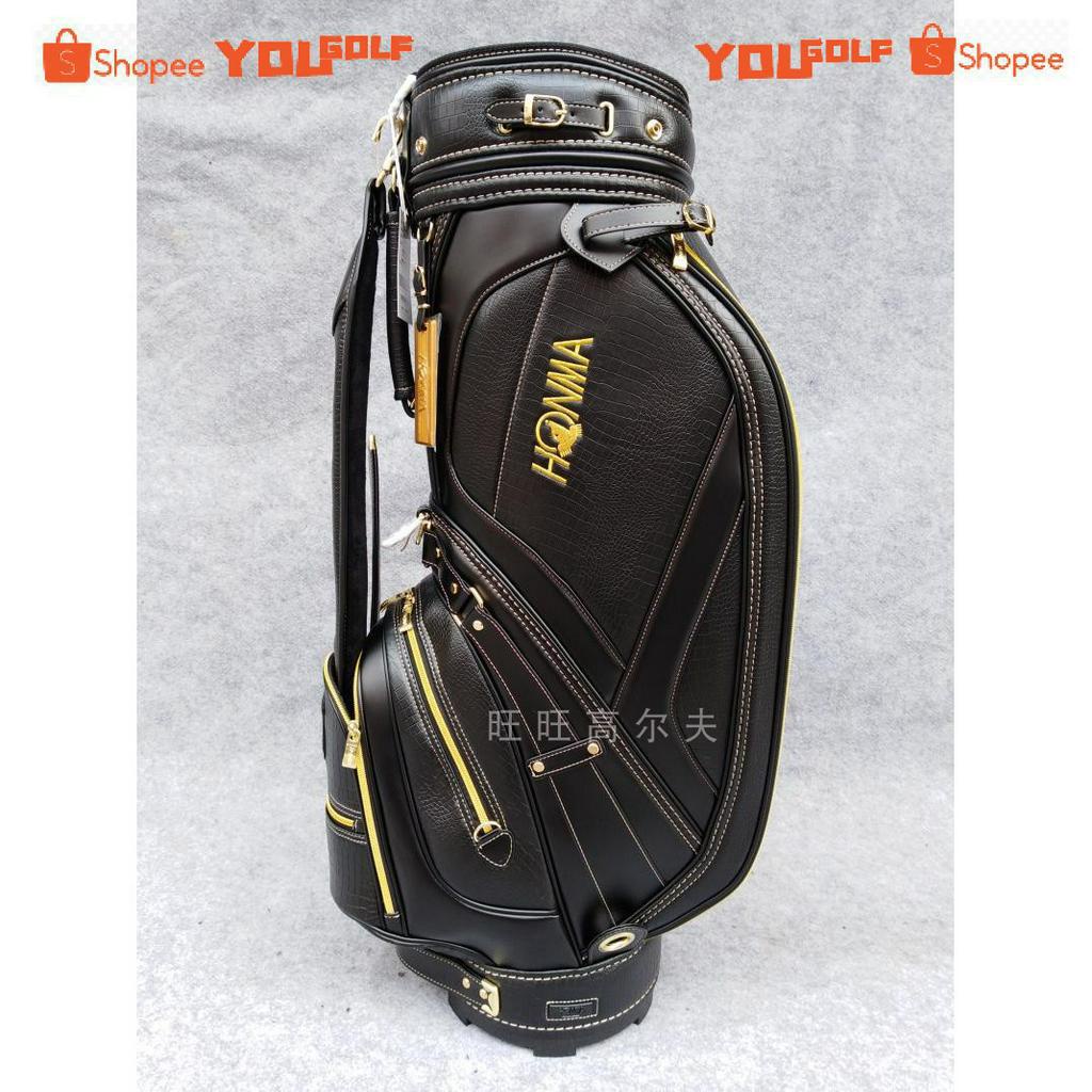 Baru Kedatangan 60Ulang tahun Merah Tas Golf Golf Kulit pria High-End Tas Bola Klasik