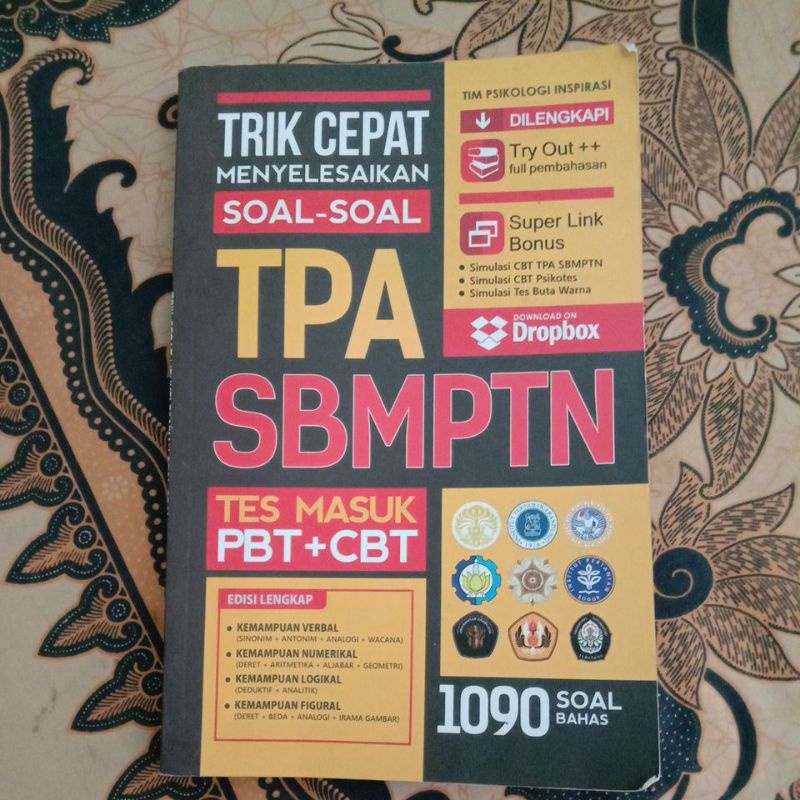 

Preloved Buku TPA SBMPTN