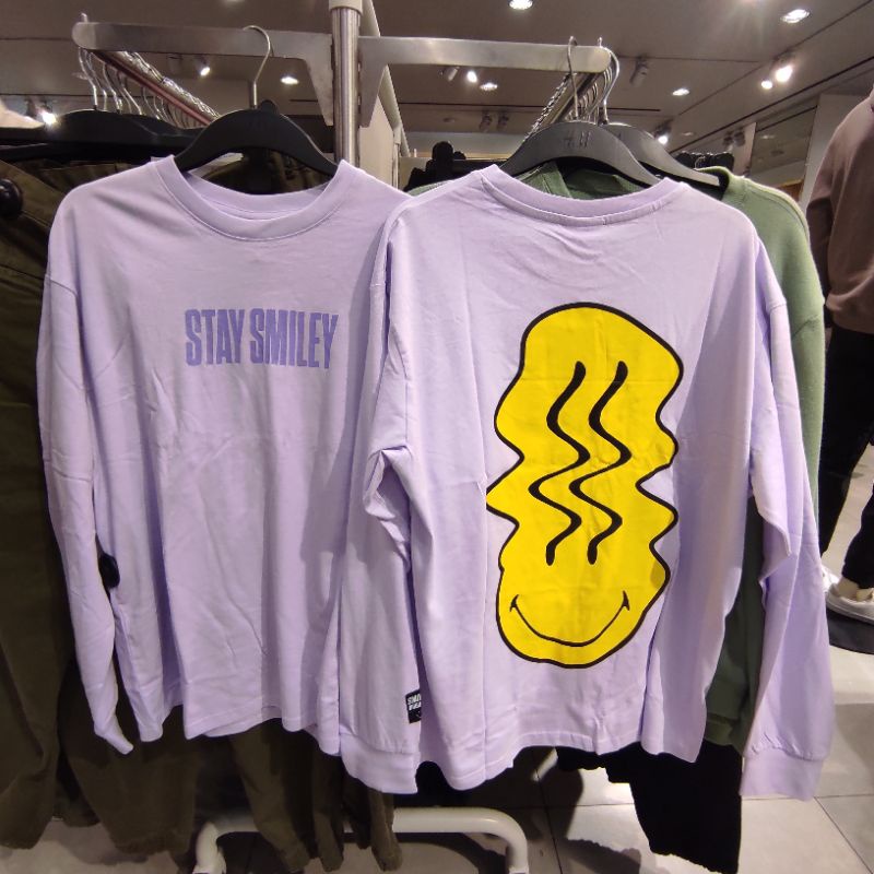 Kaos panjang Smiley x H&M Original Store