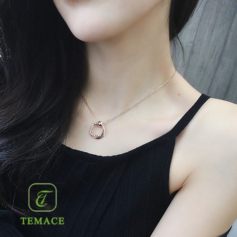 BISA COD Kalung Wanita Rantai Anti Karat Simple Elegan Aksesoris Cewek Kekinian