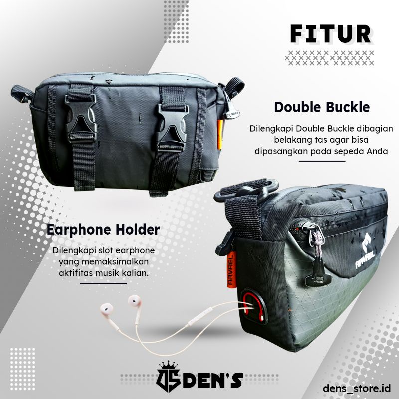Tas Keranjang Stang Seli Besar Sepeda Lipat Handlebar Bag Mtb Touring