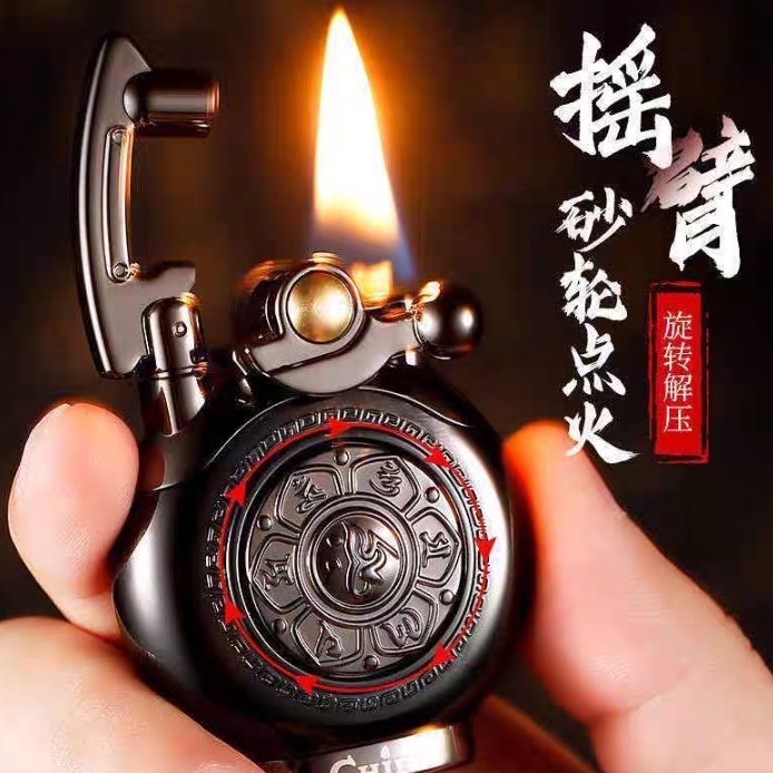 mancis korek api minyak vintage oil lighter chief elegant gift unik - 1564