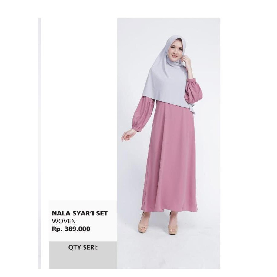 NALA Dress Dewasa Syari set - MEZORA