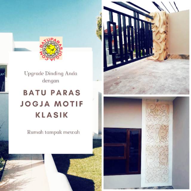 Batu alam dinding paras jogja ukir