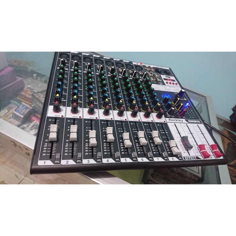 PROFESSIONAL MIXER 8CHANNEL LIVE USB DIGITAL 256EFFECTS ROCKLEY ENEMY8