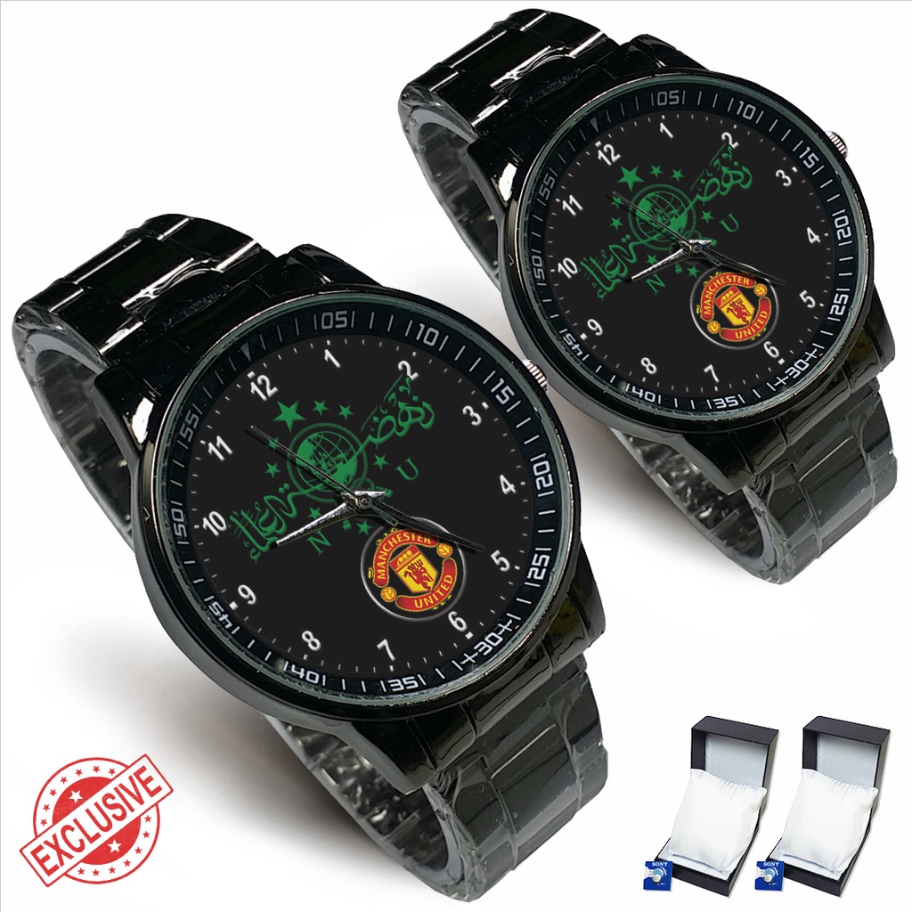 Jam Tangan Rantai Couple NU - MU (Mantul)