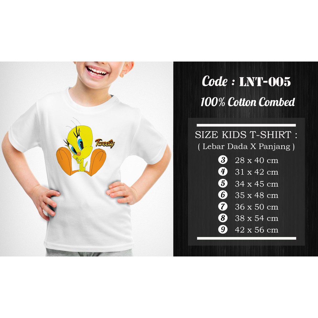 [FREE NAMA !!] Kaos Anak &amp; Family Looney Tunes 100% COTTON PREMIUM