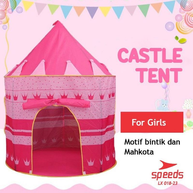 Tenda Mainan Anak Model CASTLE CASTIL Tenda Kastil Mandi Bola Portable