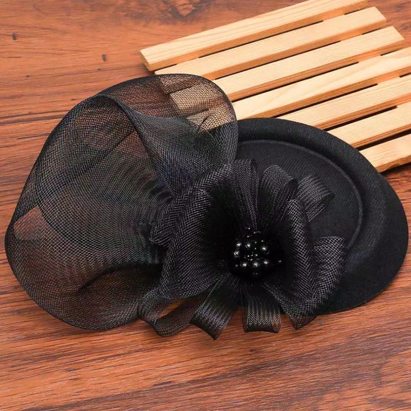 Wedding hat fascinator topi jaring pernikahan