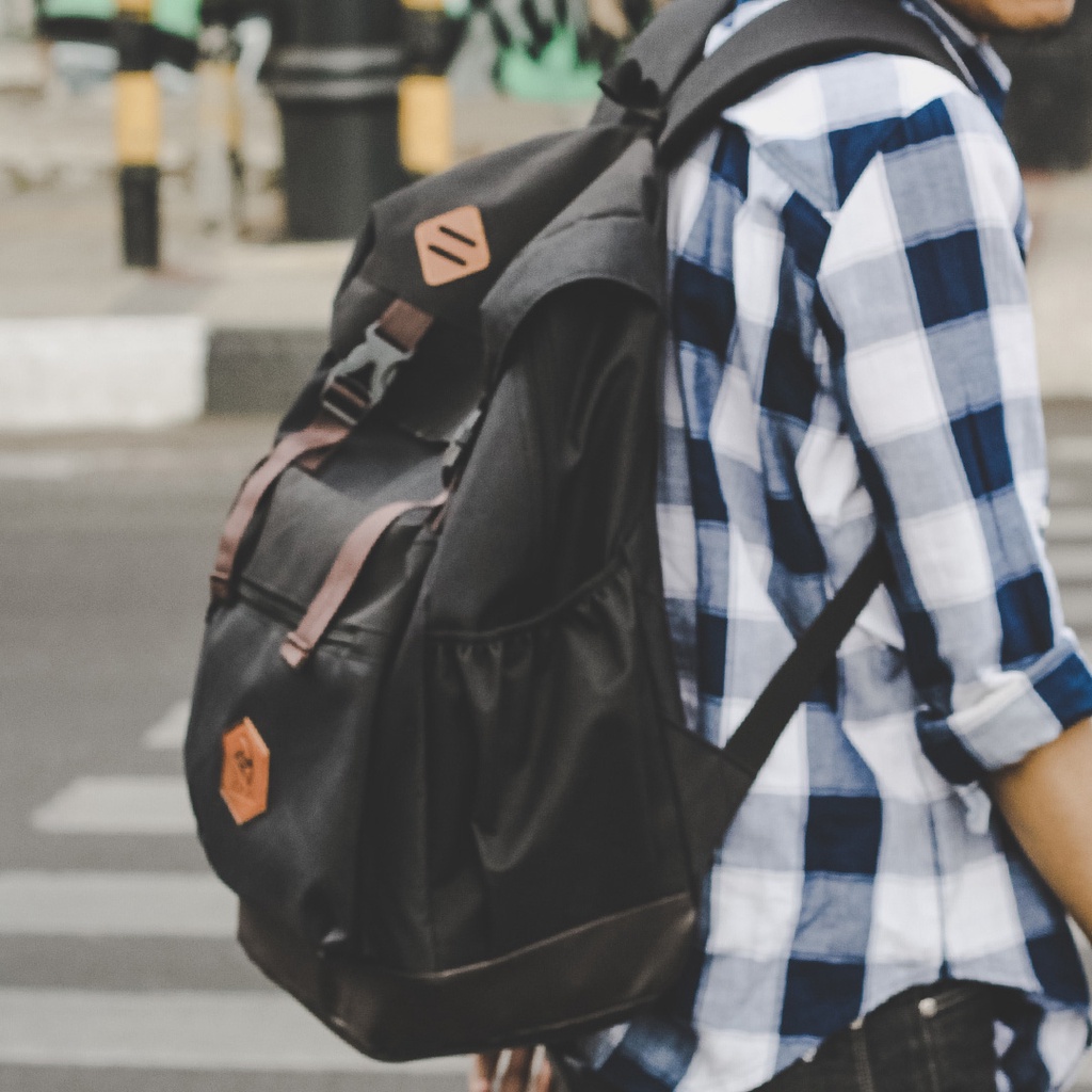 Xcloud x Arcio Tas Ransel Casual Pria Denver Black