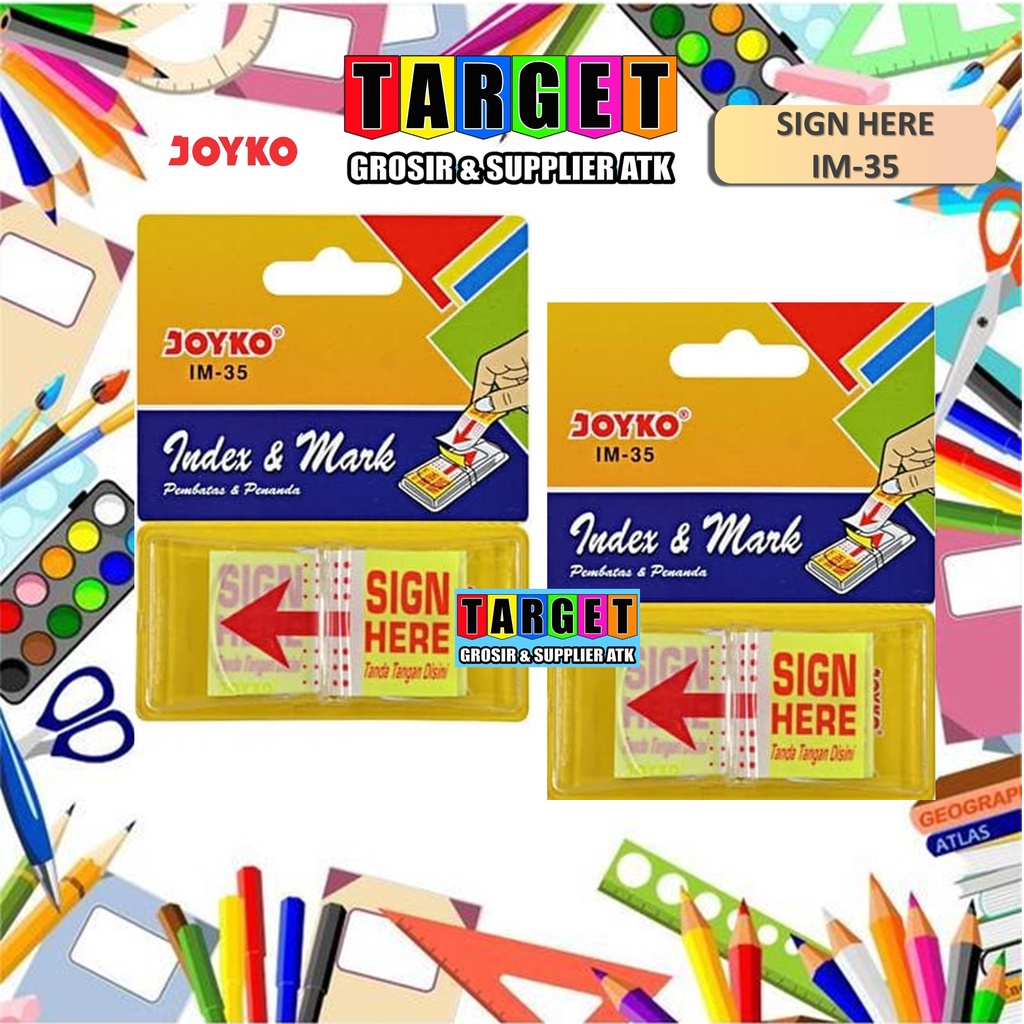 

INDEX & MARK / SIGN HERE / PENANDA / SIGN HERE PLASTIK