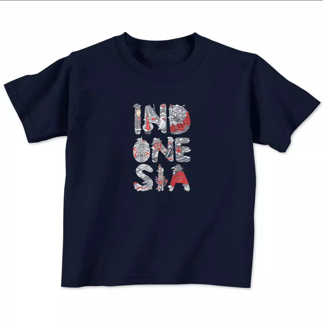 Baju Kaos Bayi & Anak Batik Indonesia 6 Bulan - 12 Tahun Bahan Katun Combed 30s Super Lembut